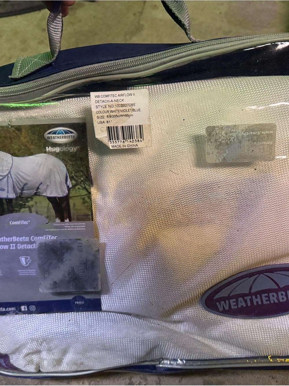 WheatherBeeta ComFiTec Airflow II Detach-A-Neck Fly Sheet